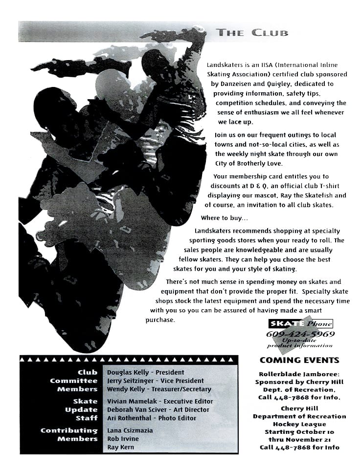 Philly Landskaters Skate Update Newsletter October 1992 page 2 of 4